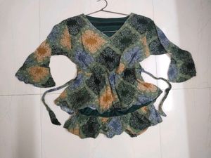 New Green Floral Tunic - Top