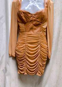 I. Ruched Bodycon Mini Dress
