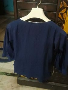 Women Navy Blue Top