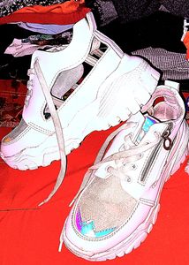 White Platform Sneakers
