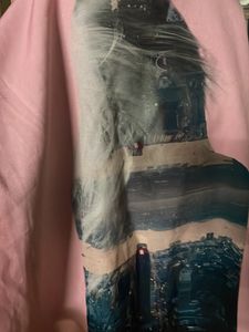 Black And Pink Long Top Western❤️