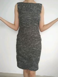 Party Wear Black Mid Silver Glitter Dress..Bust -3
