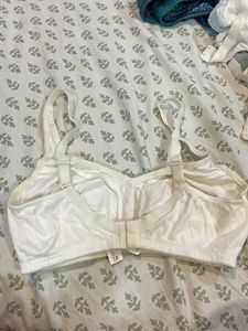 White Cotton Bra
