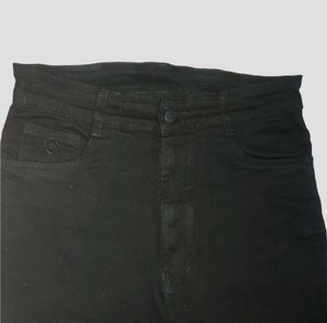 Black Denim Jeans High Waist
