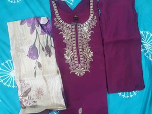 ​🍇✨ ROYAL WINE PURPLE 3-PIECE FESTIVE SET ✨🍇