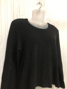 Genuine Black Long Sleeve Top