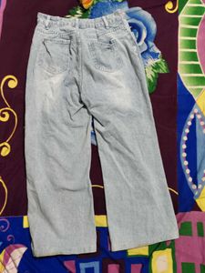 Wide Leg Denim Jeans