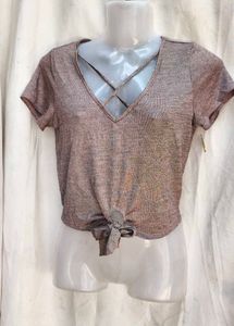 8221. Stylish Tie-Front Top