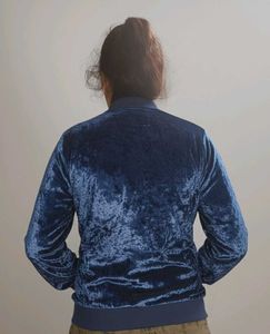 Floral Velvet Bomber Jacket