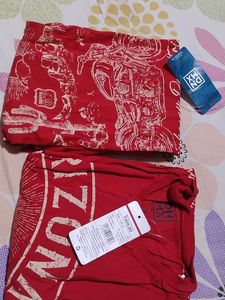 DNMX Red Graphic T-Shirts