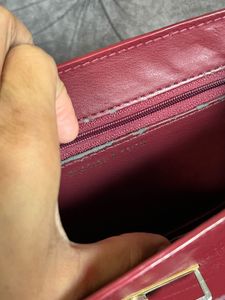 Charles &amp; Keith Burgundy Saddle Bag