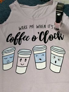 Cute Coffee O'Clock Top + Matching Nail Paint