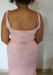 Peach Fish Cut Gown