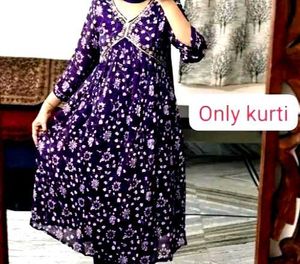 Floral Embroidered Kurti Top