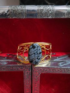 Beautiful Gemstone Gold Cuff Bracelets