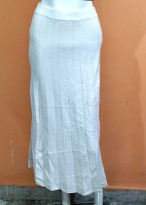 Woolen Pleated Skirt