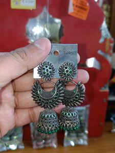 Oxidised 6 Earrings