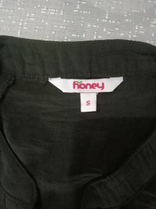 Honey By Pantaloons Olive Green Top