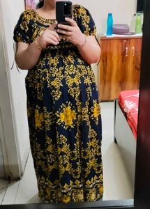 Elegant Printed Maxi Dress