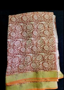 Printed Saree without blouse