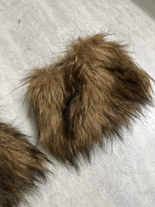 fur leg warmers