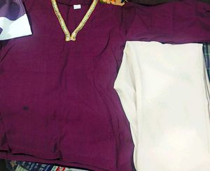 Purple &amp; Blue Embellished Outfit