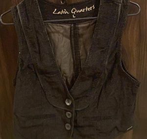 Latin Quarters Black Vest - Size L