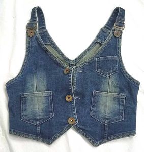 Denim Vest Top