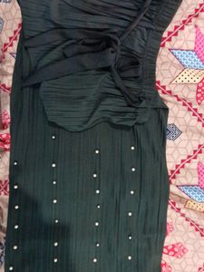 Pleated Pallazo with Pearls or Moti