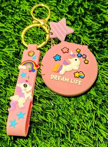 Unicorn Mirror Keychain