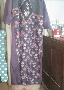 Purple Flowy Dress
