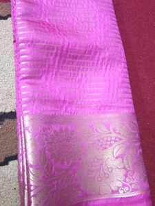 Pink Banarasi Silk Saree