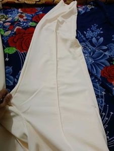 Cream Casual korean Pant/Trouser