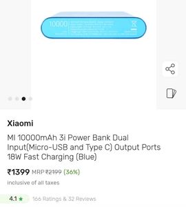 MI Powerbank 3i 10000mah Dual Input