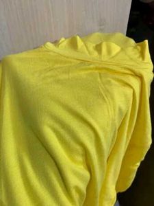 SHEIN Neon Yellow Mock-neck Thumb Hole Tee