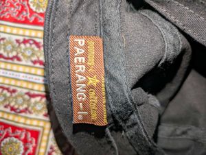 black cap with Chrome accessories