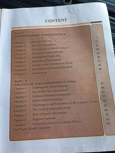 Class 12 Pol Sc, His Ncert