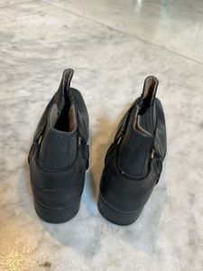 Black Leather Ankle Boots