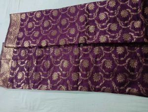 Purple 🟣 Dola Silk Saree