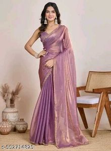 New Partywear Saree Attached With Blouse