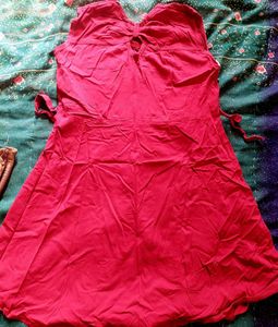 Red Sleeveless Dress