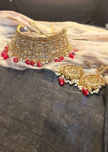 Golden Bridal Jewellery Set For Women