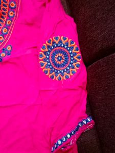 Meganta Pink A Line Kurti