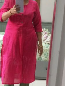 Pink  Kurta