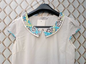 New With Tag Korean Premium White Puff Sleeves