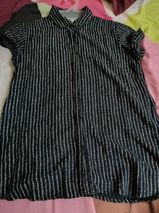 Striped Button-Down Shirt