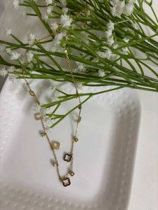Clover motif Necklace anti tarnish