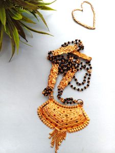 Gold Plated Mangalsutra Necklace-6 Months Warranty