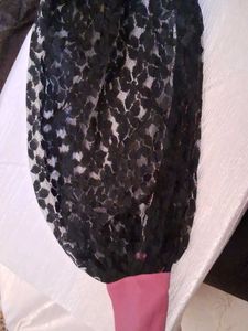 Lace Top and Pink Sleeve