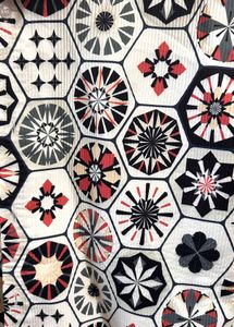 Patterned Short Sleeve White Shirt